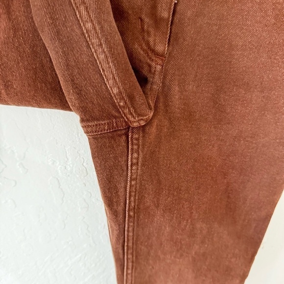 Aritzia Wilfred Free Chocolate Brown Straight Leg High Rise Denim Jean 4 - Picture 7 of 15